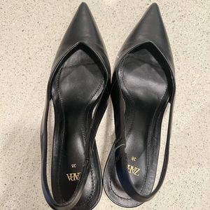Worn once sling back heels from Zara (new collection)